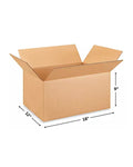 18" x 12" x 9" Corrugated Shipping Boxes - 10/25 Pack