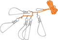Fish Stringer Heavy Duty, Stainless Steel Elastic Device Fish Buckle Fishing Stringer Convenient to Use for Larger Fish for Chain Stringer