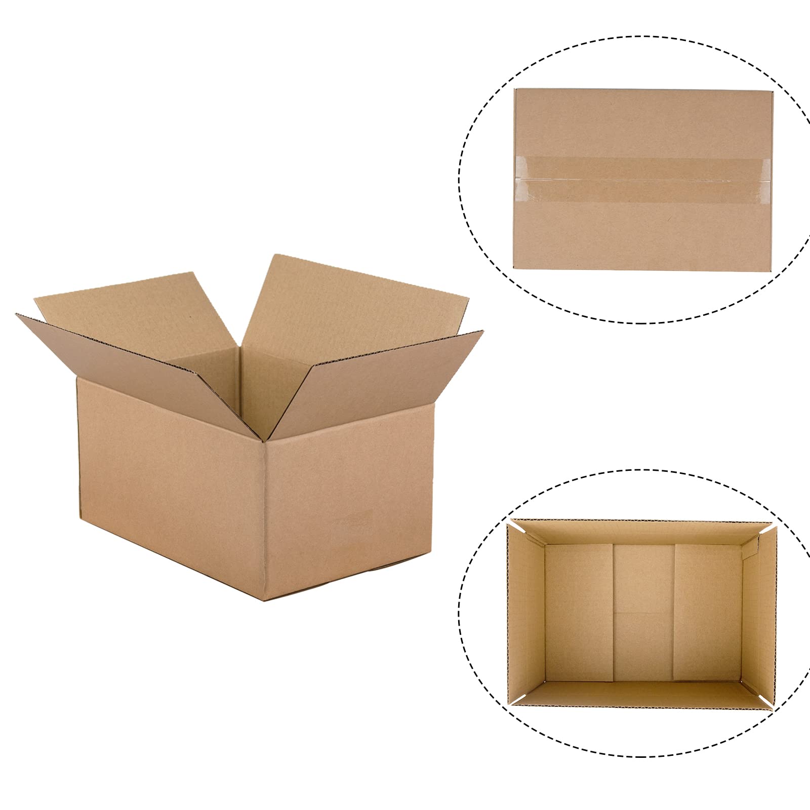 SUNLPH Shipping Boxes 8x6x4 Inches Small Corrugated Cardboard Boxes, 25 Pack