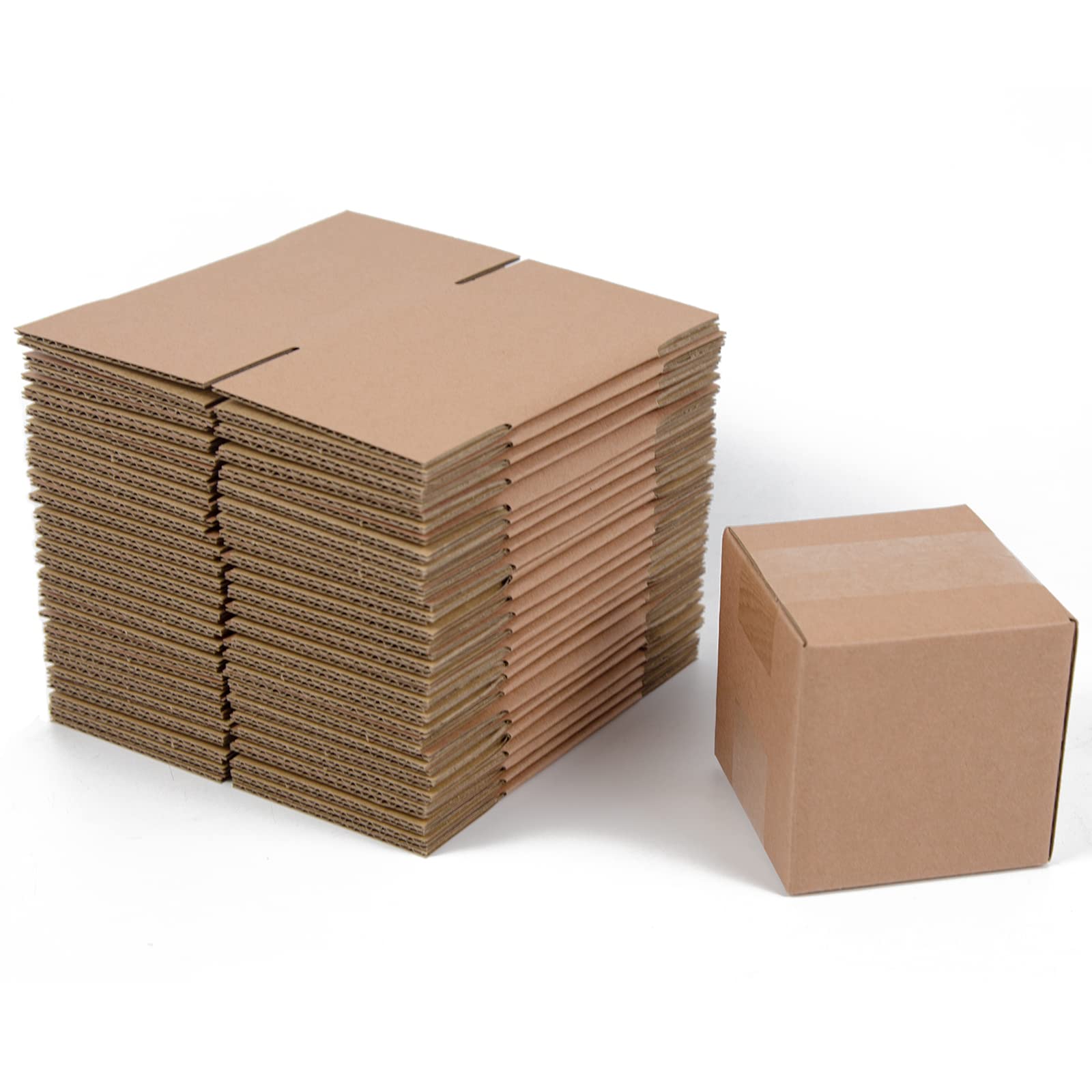 SUNLPH Shipping Boxes 8x6x4 Inches Small Corrugated Cardboard Boxes, 25 Pack