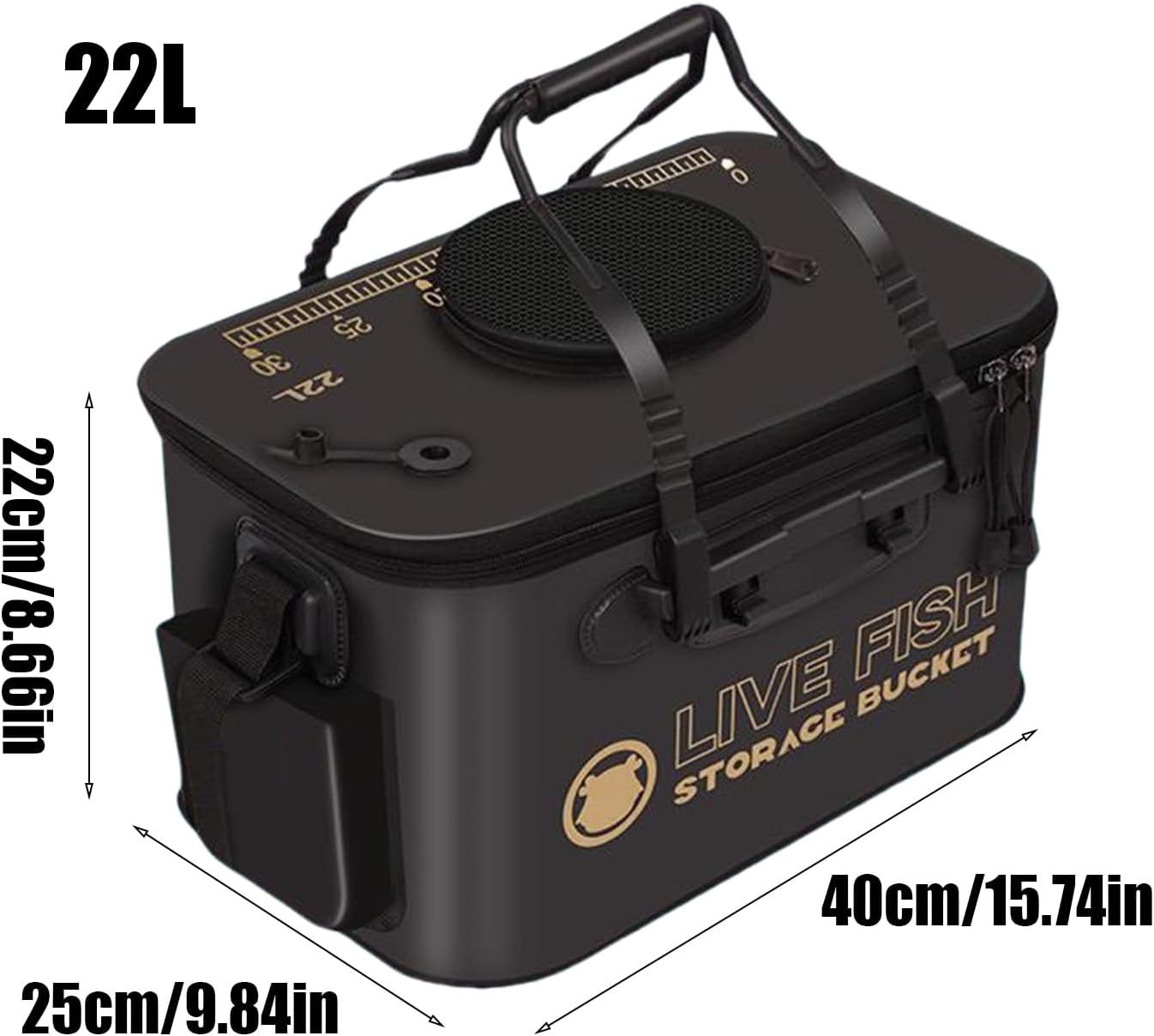 Fish Shell, Bait Bucket, Bait Storage Box Fish Bucket Container with Inflation Hole, Lightweight Lure Storage Organizer for Activity