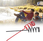2Pcs Fishing Rod Holder,Heavy Duty Spiral Fishing Rod Ground Support Stand Holder for Most Fishing Rods