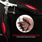 Fishing Pliers Stainless Steel Hook Remover Braid Cutter Rustproof Saltwater Split Ring Pliers Fishing Multi-Tools with Sheath and Lanyard