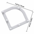 Triangular Kitchen Sink Strainer Rack with 50 Large Mesh Filter Bags - Grey