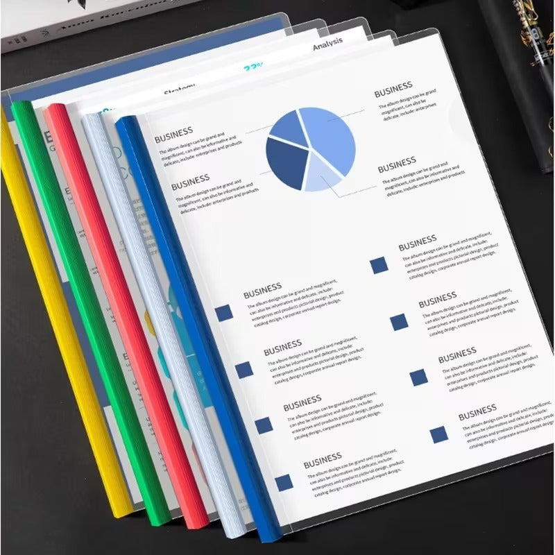 A4 transparent report folders detail image 2