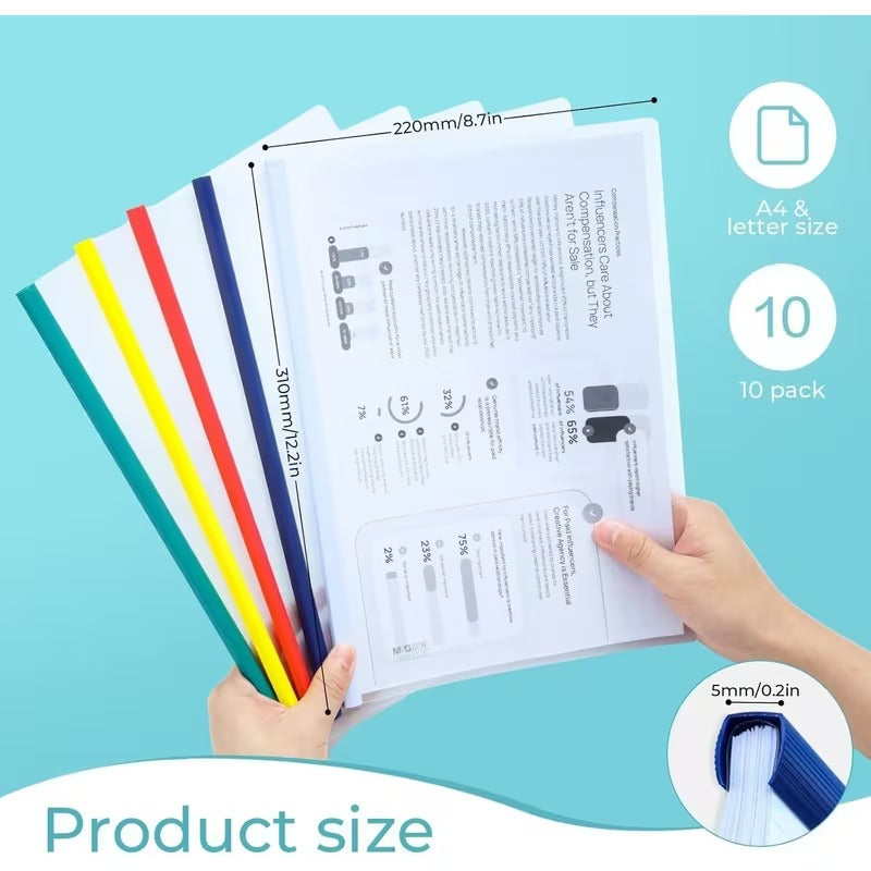 A4 transparent report folders detail image 4