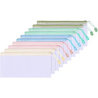 24 pcs A6 mesh zipper pouch bags in assorted colors