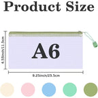 A6 mesh zipper pouch bags detail image 3