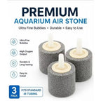 Grey air stone cylinder bubble diffuser detail image 2