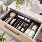 Large Expandable Cutlery Drawer Organizer - Adjustable Kitchen Tray for Spoons, Forks and Knives