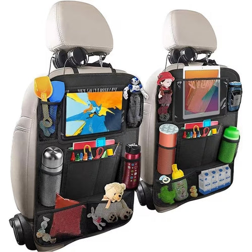 2 pack car backseat organizer with 9 storage pockets
