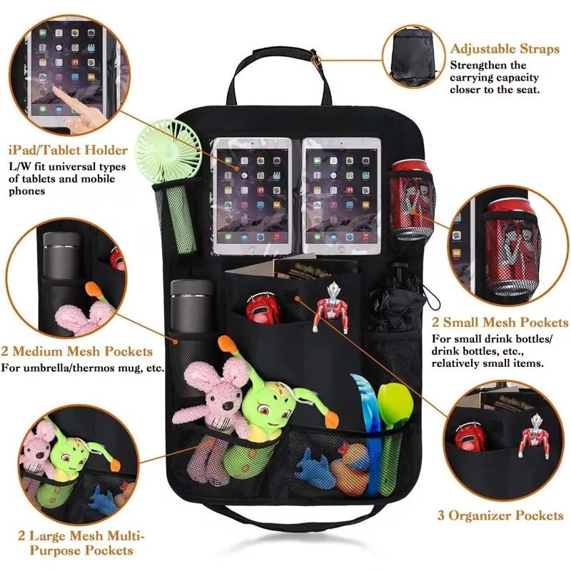 Car backseat organizer detail image 2