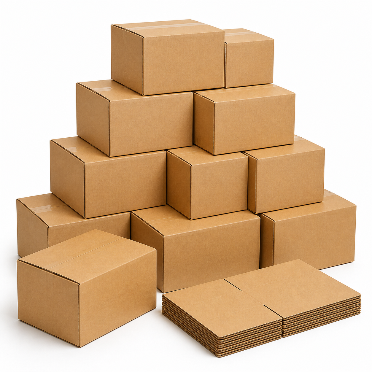 20 pack 10 x 8 x 6 corrugated cardboard shipping boxes