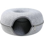 Felt donut cat tunnel bed detail image 5