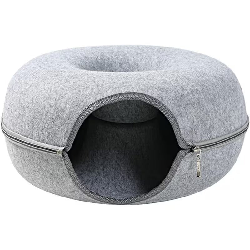 Felt donut cat tunnel bed detail image 5