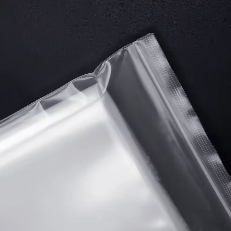 12 x 15 clear reclosable zip poly bag detail image 4