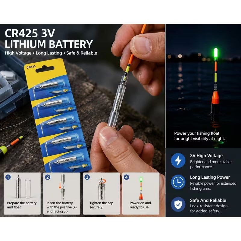 CR425 lithium battery for fishing float light detail image 2