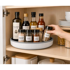 12 Inch Non-Skid Rotating Organizer Tray for Cabinet, Pantry, Countertop, Bathroom and Makeup