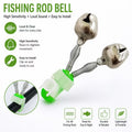 Fishing Bells 20-Pack Spiral Clip Glow-in-the-Dark Bite Alert Bells