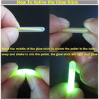 Fishing glow sticks for floats and bobbers detail image 4