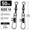 Fishing swivels snaps barrel swivels size image 7