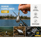 Fishing weights sinkers brass swivel detail image 3