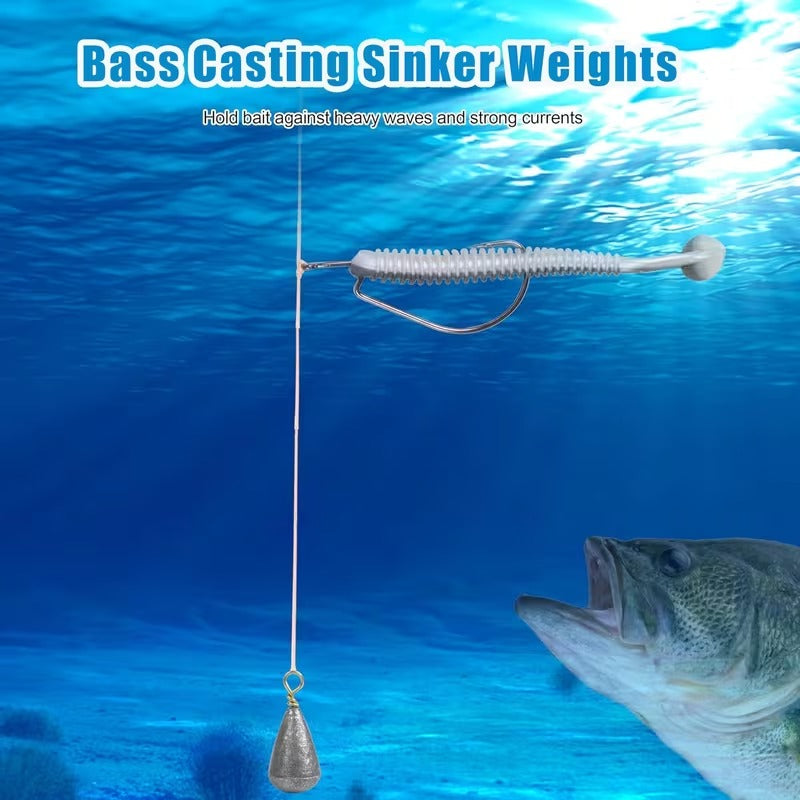 Fishing weights sinkers brass swivel detail image 4