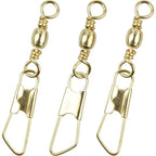 Fishing snap swivels gold barrel swivel detail image 2
