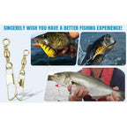 Fishing snap swivels gold barrel swivel detail image 6