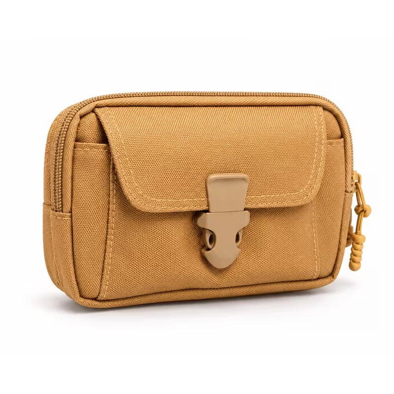 Horizontal belt loop phone pouch khaki image 1