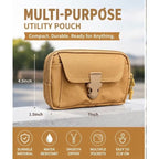 Horizontal belt loop phone pouch khaki image 2