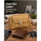 Horizontal belt loop phone pouch khaki image 3