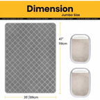 Jumbo PVC grid mesh cat litter mat detail image 2