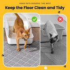 Jumbo PVC grid mesh cat litter mat detail image 3
