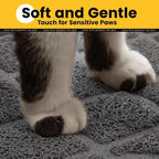 Jumbo PVC grid mesh cat litter mat detail image 4