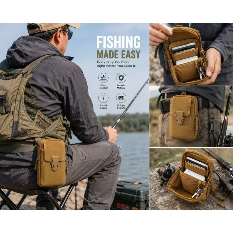 Multi-purpose belt loop phone pouch detail image 4