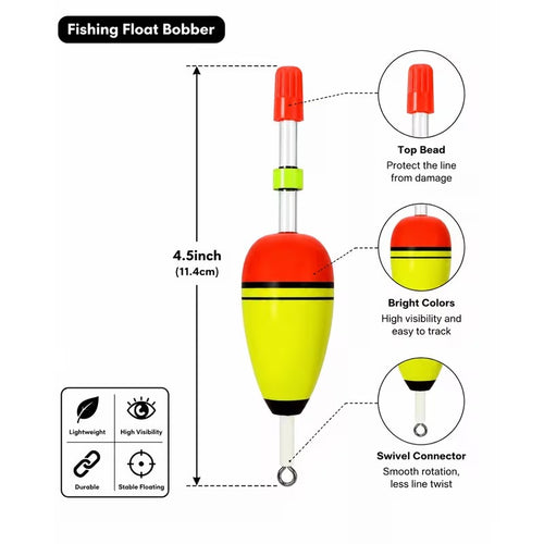 10pcs night glow sea fishing floats 10g EVA slip bobbers