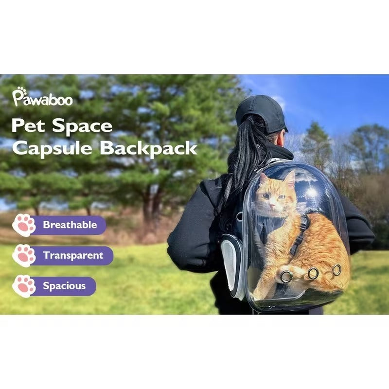 Pet bubble backpack carrier detail image 5
