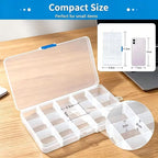 Plastic storage box 15 compartments detail image 4