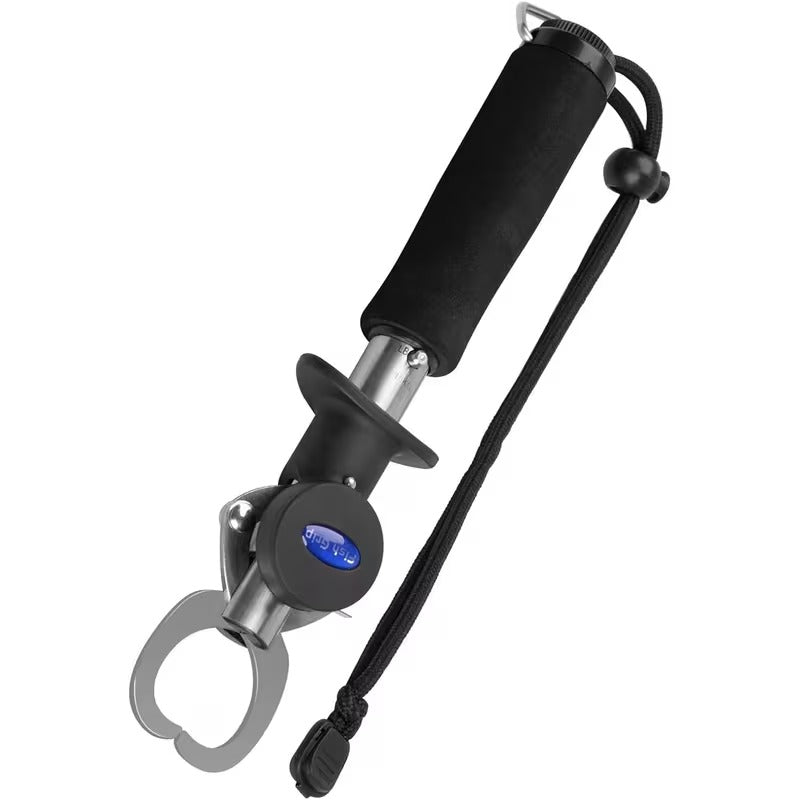 Portable stainless steel fish lip clip tool with ruler