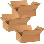 25 pack 12 x 9 x 4 corrugated cardboard shipping boxes