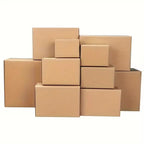 12 x 9 x 9 corrugated cardboard shipping boxes stacked