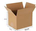 9 x 6 x 6 inch corrugated cardboard shipping box size chart