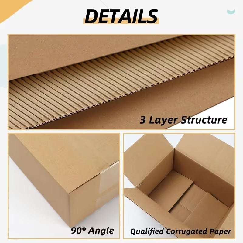 9 x 7 x 3 cardboard shipping box detail image 5