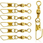 Size 5 snap swivel brass connectors detail image 2