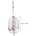 Size M fishing bait cage stainless steel chum basket rig 10pcs