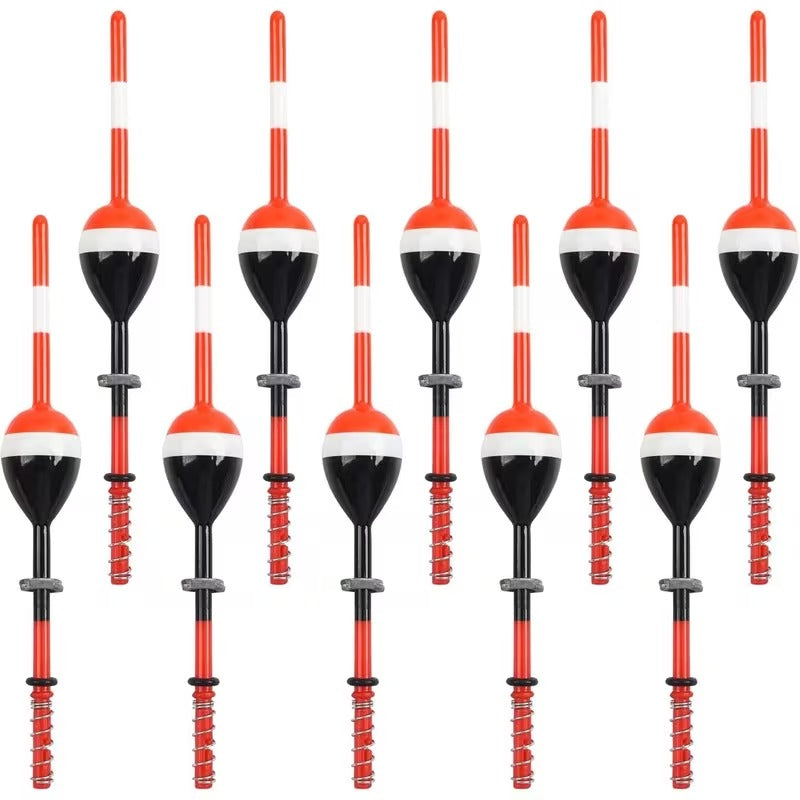 10 pack wooden spring slip bobbers fishing floats