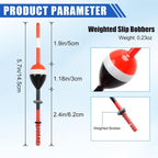 Wooden spring slip bobber fishing float detail image 3