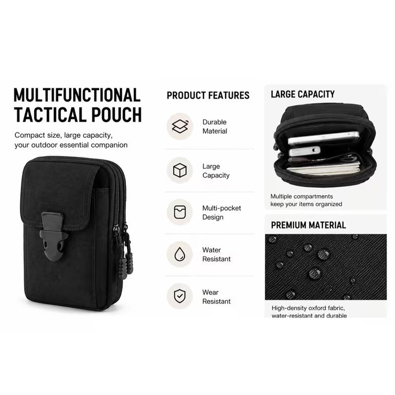 Tactical belt pouch small gear bag detail image 2