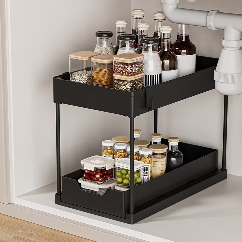 2-tier under sink storage organizer detail image 7